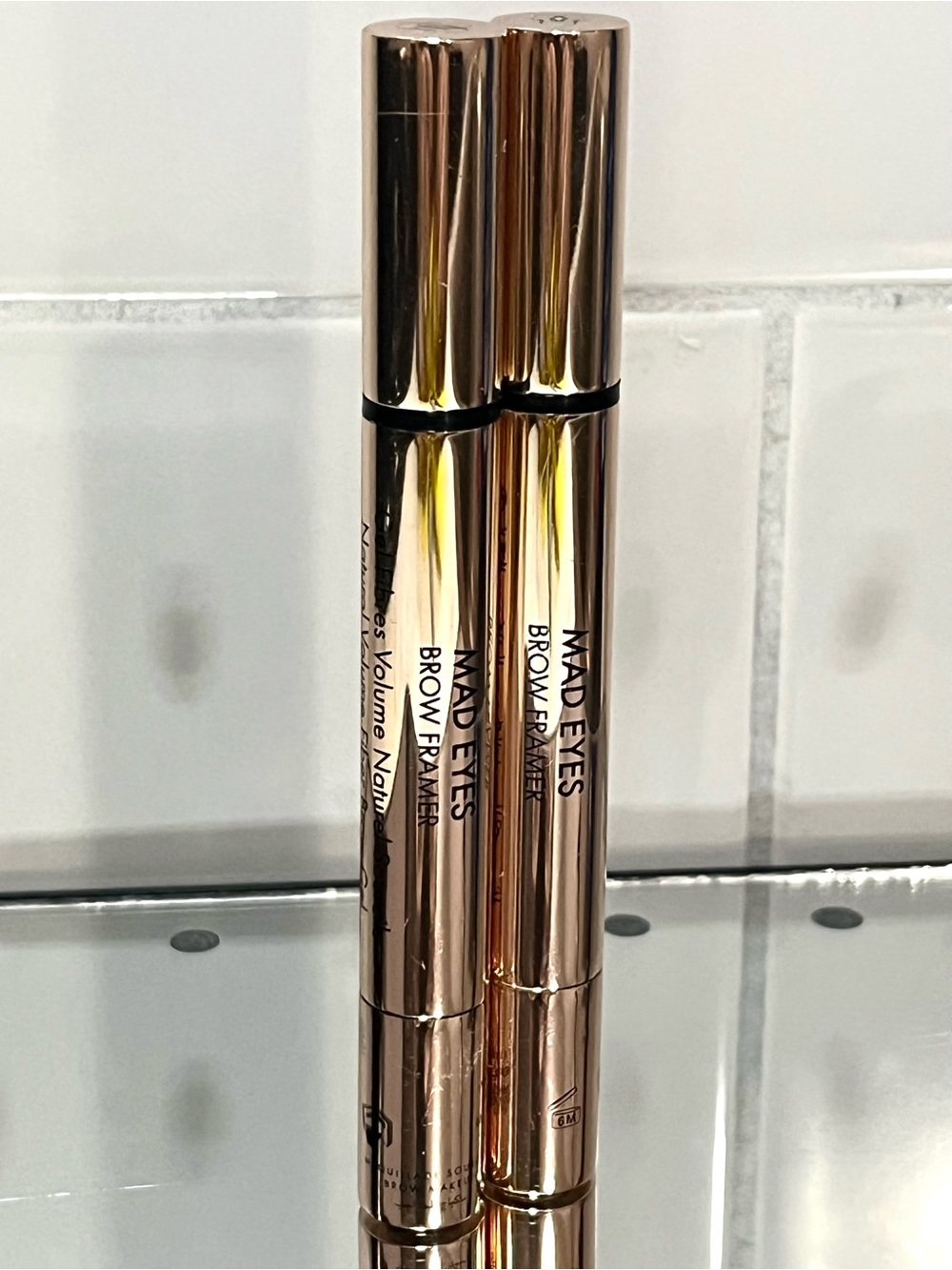 2-pc Guerlain Mad Eyes Brow Framer Natural Volume Fiber Brow Gel 01 Blonde